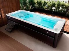 Minipiscina rettangolare con nuoto controcorrente&nbsp;AQUALIS - COLAVENE