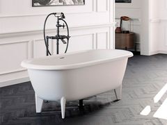 Vasca da bagno centro stanza ovale in Solid Surface&nbsp;MANTOVA - COLAVENE