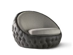 Poltrona capitonn� in pelle&nbsp;CARONTE - COLECCI�N ALEXANDRA