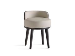 Sgabello in pelle con schienale basso&nbsp;CLUB - COLECCI�N ALEXANDRA