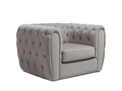 Poltrona capitonn� in tessuto scamosciato&nbsp;NIMES - COLECCI�N ALEXANDRA