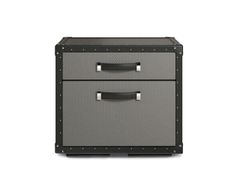 Comodino in pelle con cassetti&nbsp;TRAVELER - COLECCI�N ALEXANDRA