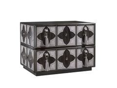 Comodino in pelle con cassetti&nbsp;VALENTINA - COLECCI�N ALEXANDRA