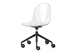 Sedia ad altezza regolabile girevole in policarbonato con ruote&nbsp;ACADEMY - CALLIGARIS