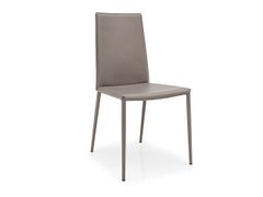 Sedia in cuoio rigenerato con schienale alto&nbsp;BOHEME - CALLIGARIS