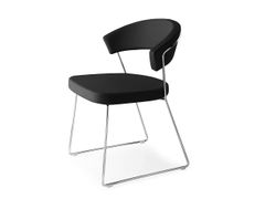 Sedia a slitta con schienale aperto&nbsp;NEW YORK - CALLIGARIS