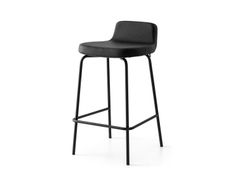 Sgabello alto in tessuto con poggiapiedi&nbsp;RILEY SOFT - CALLIGARIS
