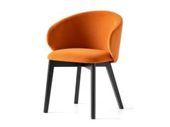 Sedia imbottita con gambe in faggio&nbsp;TUKA - CALLIGARIS