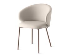Sedia imbottita con gambe in metallo&nbsp;TUKA - CALLIGARIS