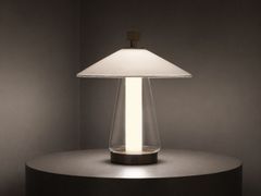 Lampada da tavolo a LED in vetro e cotone&nbsp;ASIA - CONTARDI LIGHTING