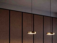 Lampada a sospensione a LED dimmerabile in ottone&nbsp;DISCUS - CONTARDI LIGHTING