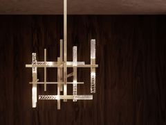 Lampada a sospensione a LED in ottone&nbsp;MIKADO - CONTARDI LIGHTING