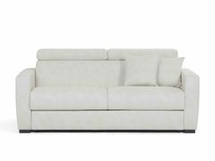 Divano letto a ribalta in pelle con poggiatesta&nbsp;VOGUE - SOFAFORM