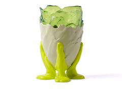 Vaso rotondo fatto a mano in resina&nbsp;CLEAR EXTRA COLOUR - CORSI DESIGN FACTORY