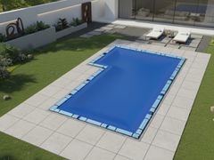 Copertura per piscina invernale&nbsp;L-SHAPE WINTER POOL COVER - BAYPORT INTERNATIONAL