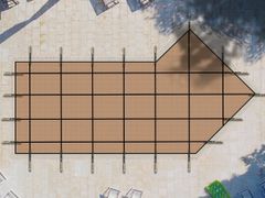 Copertura per piscina&nbsp;LAZY L-SHAPED POOL COVERS - RIGHT - BAYPORT INTERNATIONAL