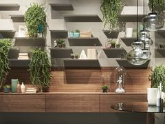 Parete attrezzata componibile in legno massello&nbsp;DAY - EMMEBI