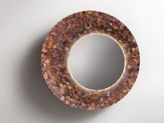 Specchio con cornice in acciaio inox da parete&nbsp;ORDITA - BRAME - DE CASTELLI