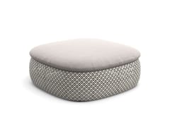 Poggiapiedi da giardino quadrato in fibra sintetica&nbsp;MDEAR - DEDON