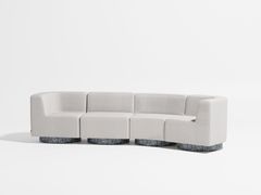Divano modulare curvo in tessuto a 4 posti&nbsp;CONFETTI - DESIGN BY THEM