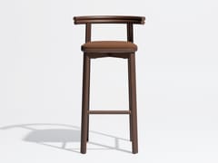 Sgabello da bar in frassino con seduta imbottita&nbsp;TWILL - DESIGN BY THEM