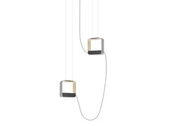 Lampada a sospensione a LED&nbsp;EAU DE LUMI�RE 2 PETIT CARR� - DESIGNHEURE