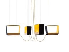 Lampada a sospensione a LED&nbsp;EAU DE LUMI�RE 4 MEDIUM RECTANGULAR - DESIGNHEURE