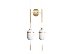 Lampada da parete a LED in porcellana&nbsp;FLEUR DE KAOLIN DUO GRAND - DESIGNHEURE