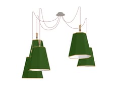 Lampada a sospensione a LED in tessuto&nbsp;LUXIOLE 5 XXL - DESIGNHEURE