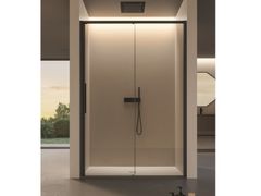 Box doccia a nicchia in vetro con porta scorrevole&nbsp;BRAVE 02 - DISENIA SRL  BY IDEAGROUP