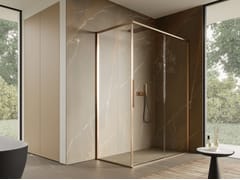 Box doccia angolare in vetro con porta scorrevole BRAVE 03 - DISENIA SRL  BY IDEAGROUP
