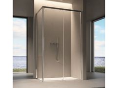 Box doccia angolare in vetro con porta scorrevole&nbsp;EVO - DISENIA SRL  BY IDEAGROUP