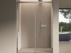 Box doccia angolare in vetro con porta scorrevole&nbsp;FOCUS 1 - DISENIA SRL  BY IDEAGROUP
