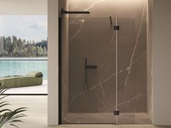 Doccia walk-in a nicchia con piatto&nbsp;VITRUM 1 - DISENIA SRL  BY IDEAGROUP