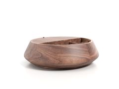 Tavolino rotondo basso in legno con vano contenitore&nbsp;CLEARNESS - DASH CASA GROUP