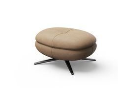 Poggiapiedi imbottito a razze in pelle&nbsp;DIE LAN - DASH CASA GROUP