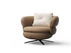 Poltrona in pelle con braccioli&nbsp;DIE LAN - DASH CASA GROUP