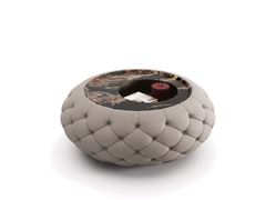 Tavolino rotondo in pelle e marmo&nbsp;GOLF THEMED - DASH CASA GROUP