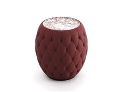 Tavolino alto rotondo in pelle e marmo&nbsp;GOLF THEMED - DASH CASA GROUP