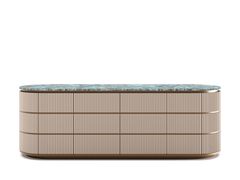 Cassettiera in legno con piano in marmo&nbsp;HESTIA'S ODE - DASH CASA GROUP