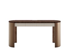 Scrivania ovale in legno con cassetti&nbsp;HESTIA'S ODE - DASH CASA GROUP