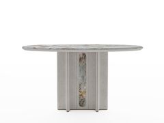 Consolle ovale in marmo&nbsp;LINGJUNG WOYUN - DASH CASA GROUP