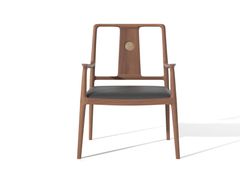Sedia in legno con seduta imbottita&nbsp;ROUND - DASH CASA GROUP