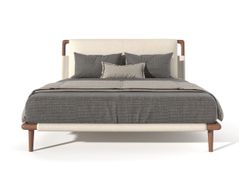 Letto matrimoniale con testiera imbottita&nbsp;ROUND - DASH CASA GROUP