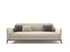 Divano lineare in pelle a 3 posti&nbsp;ROUND - DASH CASA GROUP