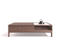 Tavolino basso rettangolare in legno&nbsp;RU DIAN - DASH CASA GROUP