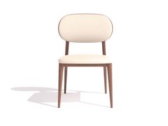 Sedia in pelle con struttura in legno&nbsp;RU DIAN - DASH CASA GROUP