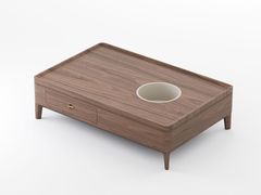 Tavolino rettangolare basso in legno&nbsp;SHAN ZHU - DASH CASA GROUP