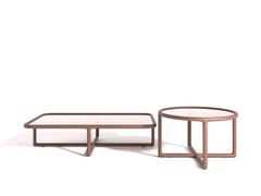 Set di tavolini in legno e vetro&nbsp;SILENCE - DASH CASA GROUP