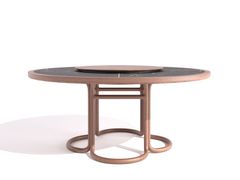 Tavolo rotondo in legno e marmo&nbsp;SILENCE - DASH CASA GROUP